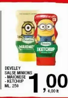 Sigma Develey Salse Minions offerta