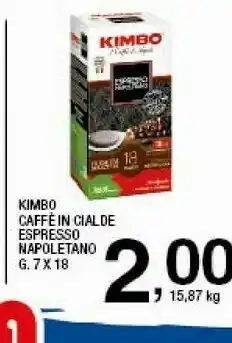 Sigma Kimbo Caffe In Cialde Espresso offerta