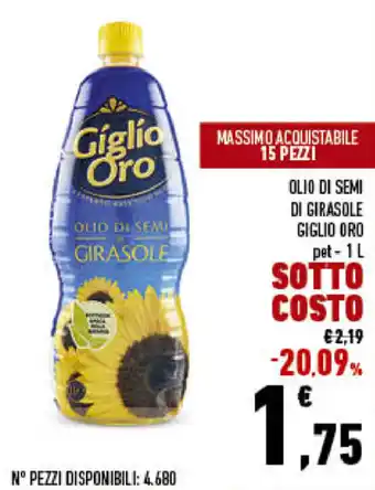 Giglio Oro Olio di Semi di Girasole 1l
