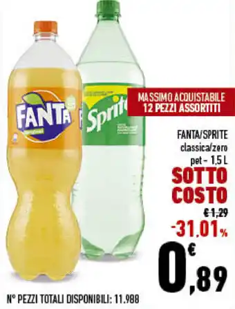Conad City Fanta/Sprite 1,5l offerta