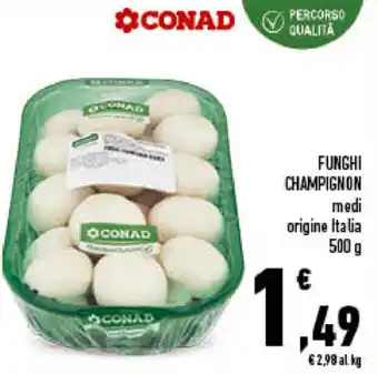 Conad City Funghi Champignon 500g offerta