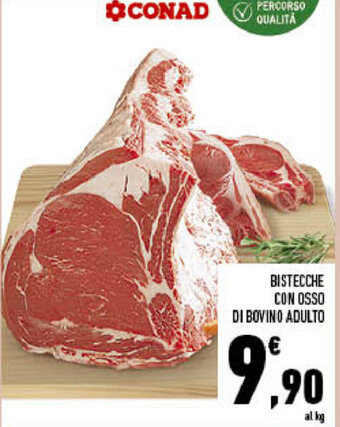 Conad City Bistecche con Osso di Bovino Adulto offerta