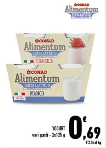 Conad City Conad Yogurt 2x125g offerta
