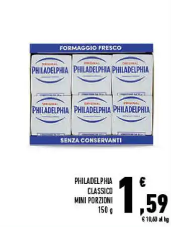 Conad City Philadelphia Classico Mini Porzioni 150g offerta