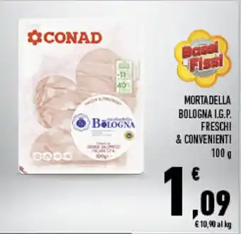 Conad City Mortadella Bologna I.G.P. Freschi & Convenienti 100g offerta