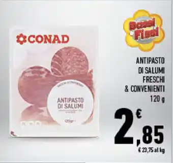 Conad City Antipasto di Salumi Freschi & Convenienti 120g offerta