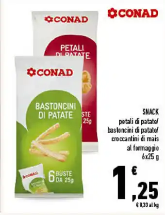 Conad City Conad Snack 6x25g offerta