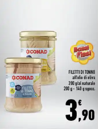 Conad City Filetti di Tonno 200g/140g offerta