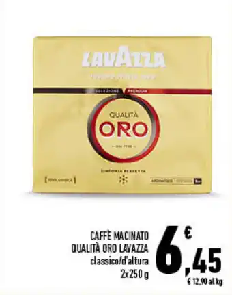 Conad City Lavazza Caffè Macinato Qualità Oro 2x250g offerta