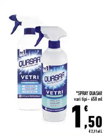 Conad City Quasar Spray 650ml offerta