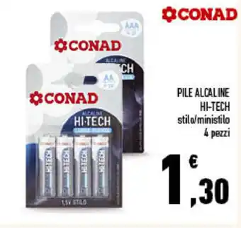 Hi-Tech Pile Alcaline 4 pezzi
