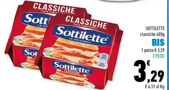 Conad Superstore Sottilette Classiche 400g offerta