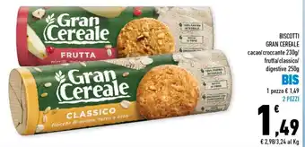 Conad Superstore Gran Cereale Biscotti 230/250g offerta