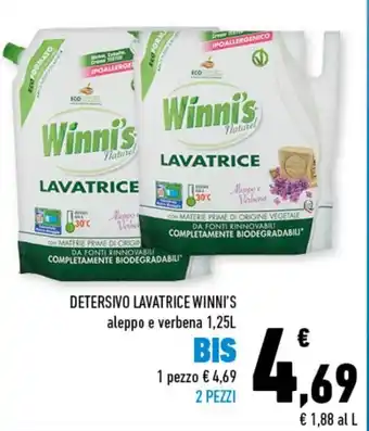 Conad Superstore Winni's Detersivo Lavatrice 1,25l offerta