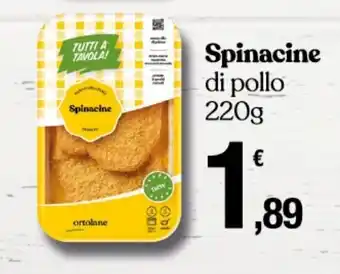 Conad Superstore Spinacine di pollo 220g offerta