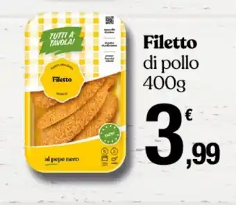 Conad Superstore Filetto di pollo 400g offerta