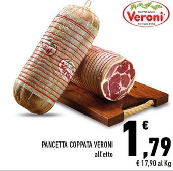 Conad Superstore Veroni Pancetta Coppata offerta