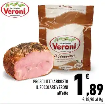 Conad Superstore Veroni Il Focolare Prosciutto Arrosto offerta