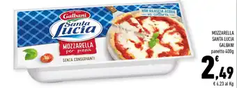 Conad Superstore Galbani Santa Lucia Mozzarella 400g offerta