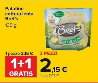 Carrefour Brets Patatine Pepe Nero 135 G(ml) offerta