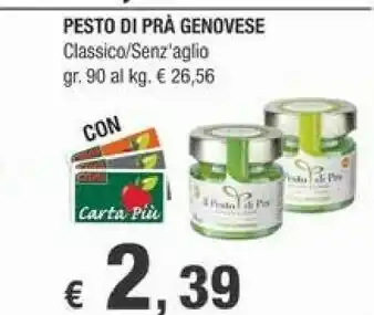 Crai Il pesto di prà Il Pesto Di Pra' Pesto Genovese 90 G offerta
