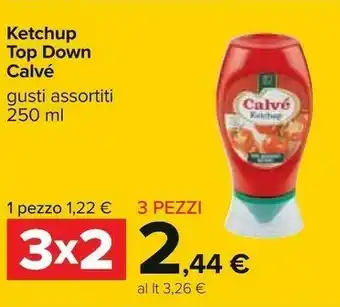 Carrefour Calvè Ketchup Nature 250 G(ml) offerta