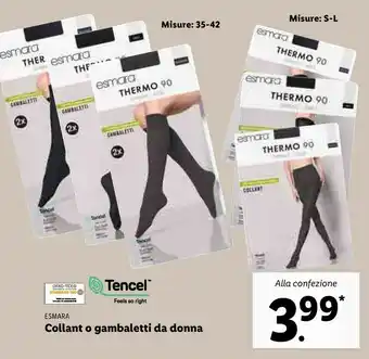 Lidl Emara Collant O Gambaletti Da Donna offerta