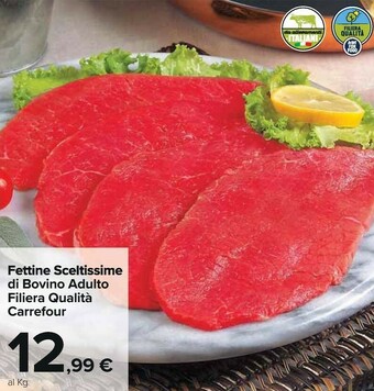 Carrefour Market Carrefour Fettine Sceltissime Di Bovino Adulto offerta