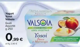 Carrefour Market Valsoia Yosoi Pesca E Maracuja 250 G(ml) offerta