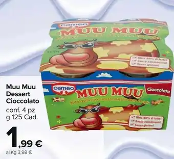 Carrefour Market Cameo Muu Muu + Quadrifogli Croccanti Edizione Speciale 10 Anni 125 G(ml) offerta