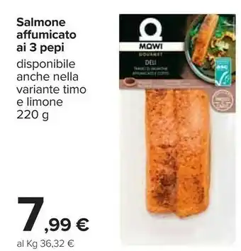Carrefour Market Mqwi Salmone Affumicato Ai 3 Pepi offerta