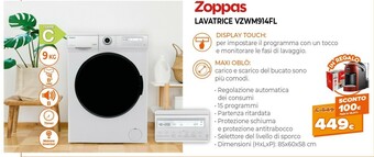 Expert Zoppas Lavtrice VZWM914FL offerta