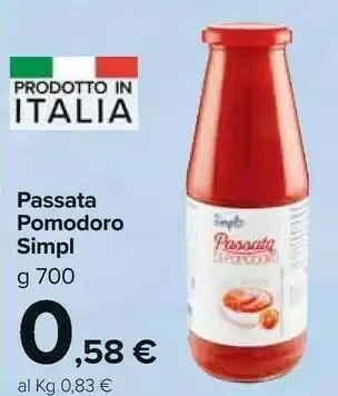 Carrefour Market Simpl Passata Pomodoro offerta