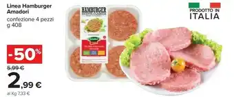 Carrefour Market Amadori Hamburger Di Pollo 408 G(ml) offerta