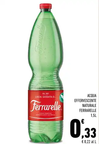 Conad Superstore Ferrarelle Acqua Effervescente Naturale 1.5L offerta