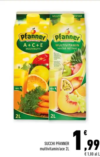 Conad Superstore Pfanner Succhi Multivitamin/Ace 2L offerta