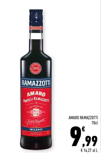 Conad Superstore Amaro Ramazzotti 70cl offerta