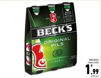 Conad Superstore Beck's Birra Classica 3x33cl offerta