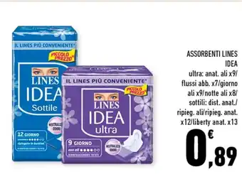 Conad Superstore Idea Assorbenti Lines offerta