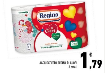 Conad Superstore Asciugatutto Regina Di Cuori 3 rotoli offerta