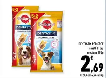 Conad Superstore Pedigree Dentastix Small 110g/ Medium 180g offerta
