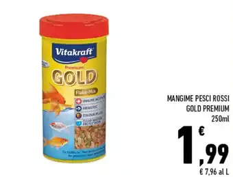Conad Superstore Mangime Pesci Rossi Gold Premium 250ml offerta