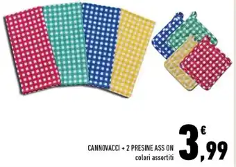 Cannovacci + 2 Presine Ass On Colori Assortiti