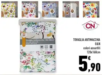 Conad Superstore Tovaglia Antimacchia O&N colori assortiti 120x160cm offerta