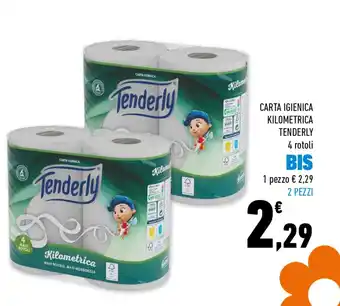 Conad Superstore Tenderly Carta Igienica Kilometrica 4 rotoli offerta