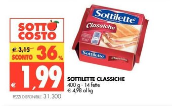 Tigros Sottilette Classiche 400 g offerta