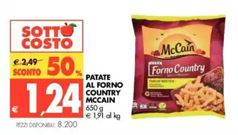 Tigros McCain Patate Al Forno Country 650 g offerta