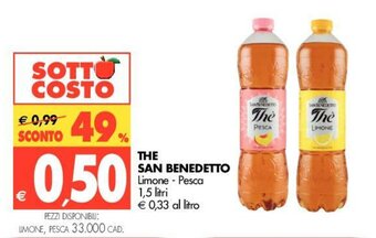 The San Benedetto Limone - Pesca 1,5 litri