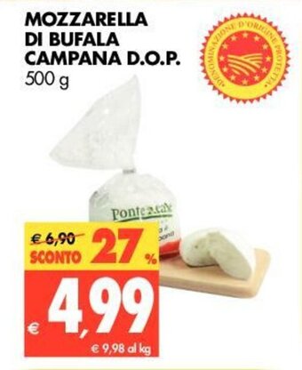Tigros Mozzarella Di Bufala Campana D.O.P. 500 g offerta