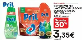 Coop Pril Gel Gold Detersivo Per Lavastoviglie 600ml offerta
